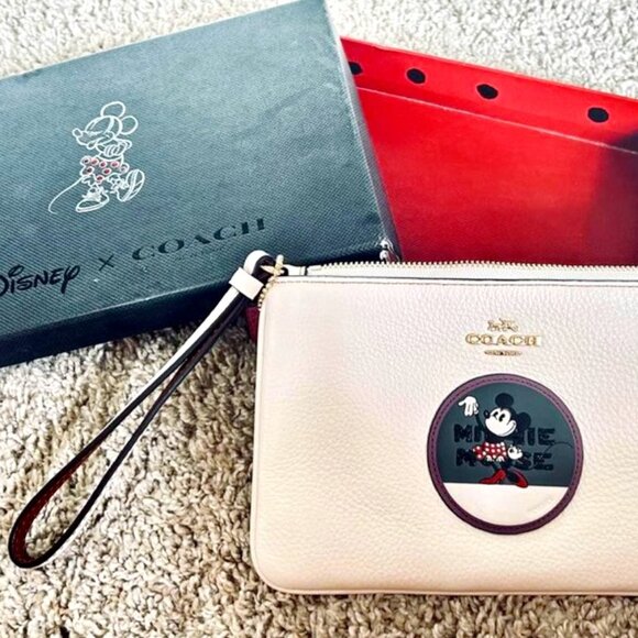 Coach Handbags - COACH X WRISTLET DISNEY (MINNIE MOUSE) NEW IN BOX / NEVER USED